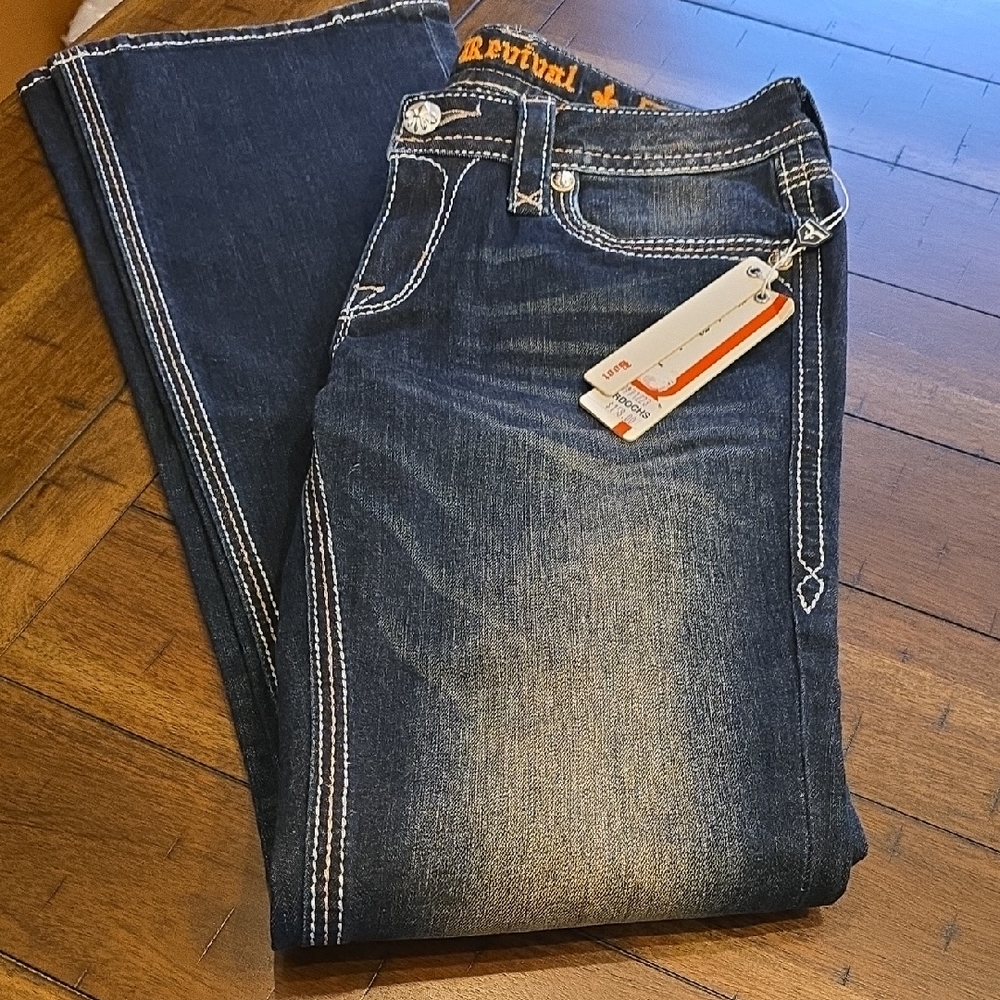 Rock Revival Dark Blue Boot Cut Jeans